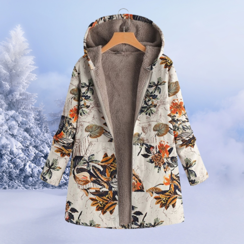 Veste Hiver Féminine Élégante à Capuche Douce et Chaude