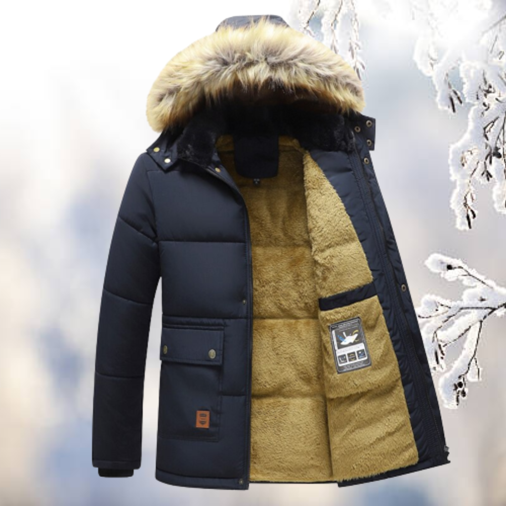 Parka Hiver Chaud avec Capuche Réglable pour Homme - LuxeStyle
