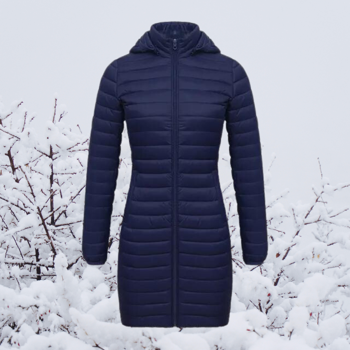 Manteau épais doux femme hivernal beige capuchon