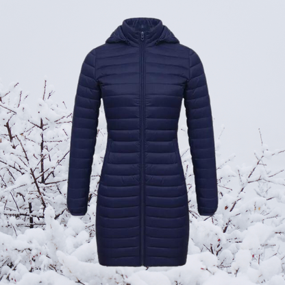 Manteau épais doux femme hivernal beige capuchon