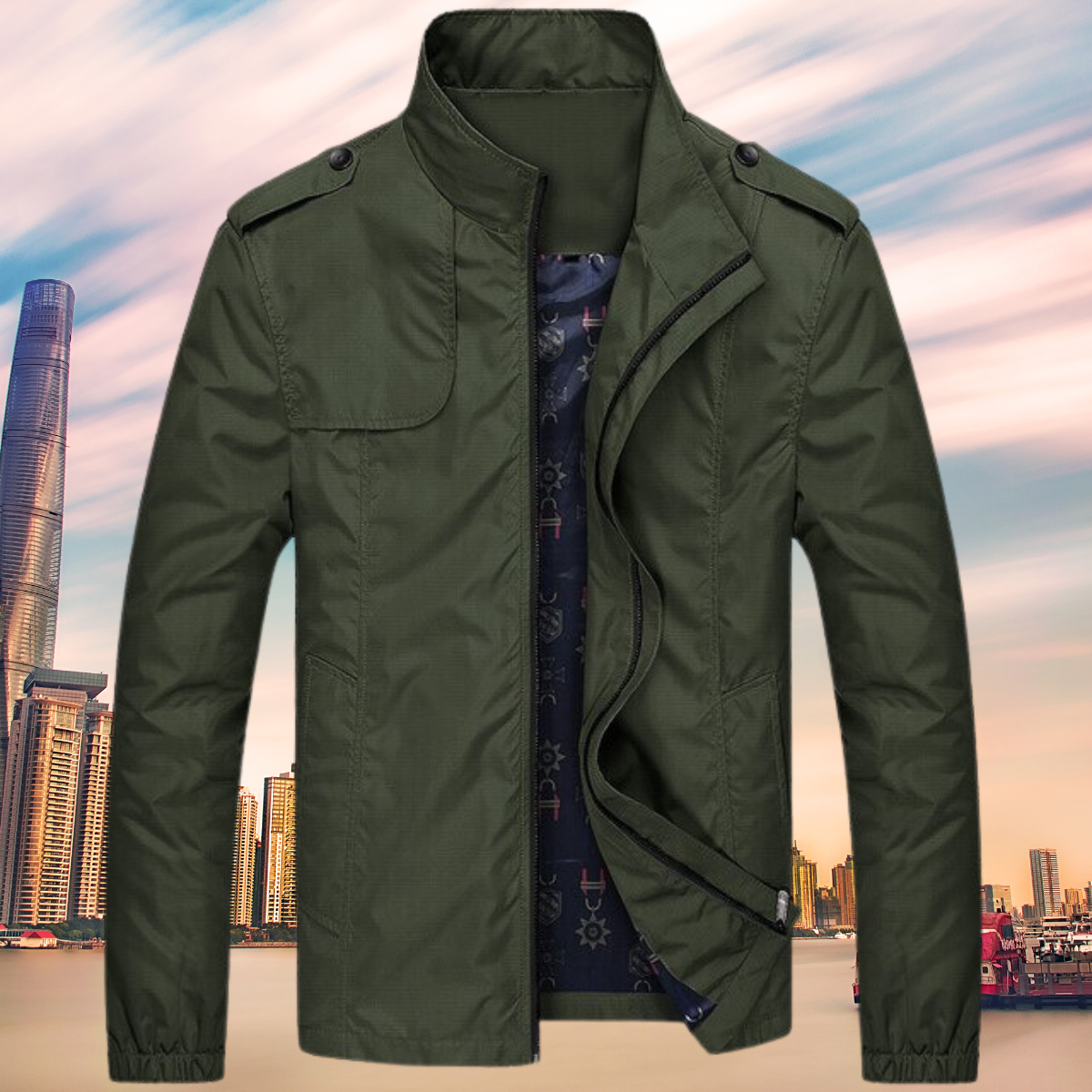 Veste Hiver Chic à Manches Longues pour Homme