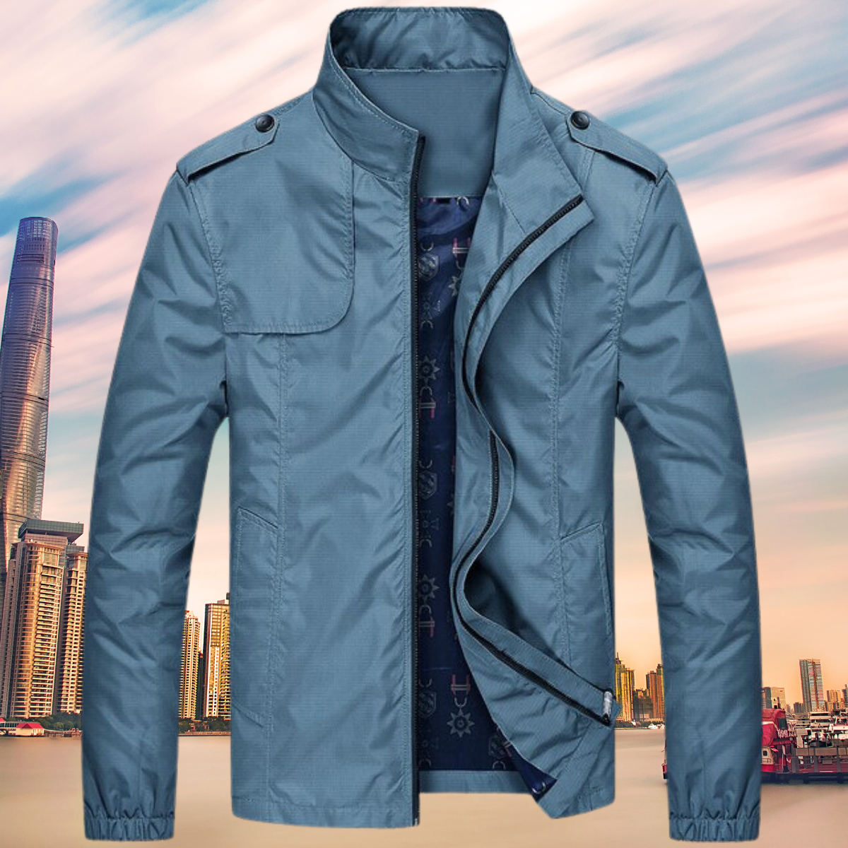 Veste Hiver Chic à Manches Longues pour Homme