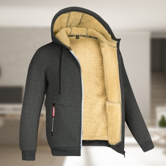 Veste à capuche fine et élégante pour homme - LuxeStyle