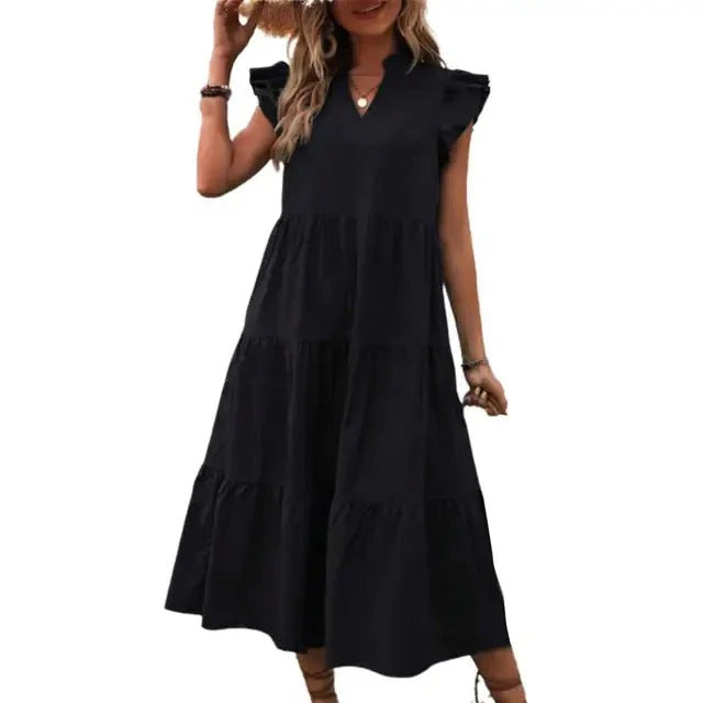 Robe Longue Élégante Marine pour Femme | Parfaite pour les Soirées Chic