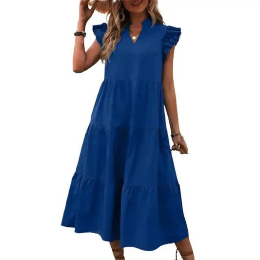 Robe Longue Élégante Marine pour Femme | Parfaite pour les Soirées Chic - LuxeStyle