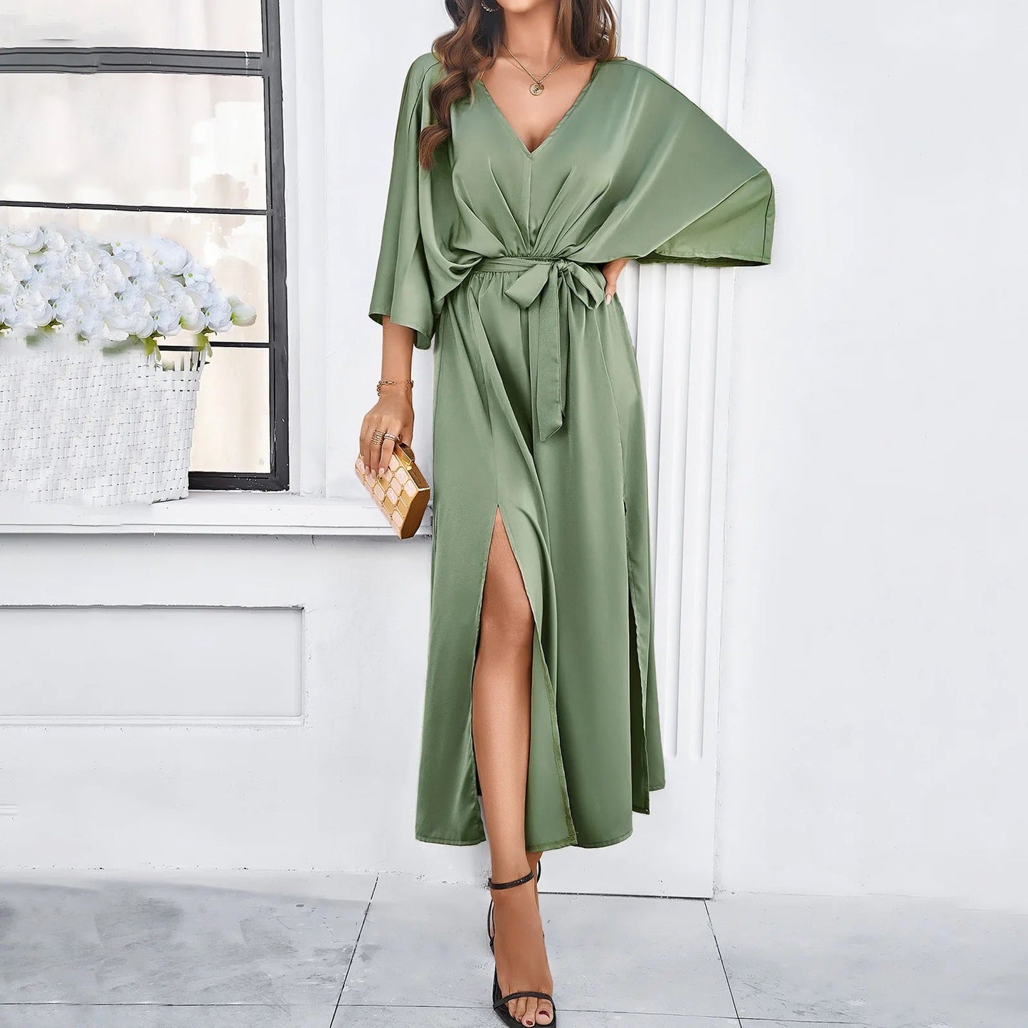 Robe Longue Femme Printemps Chic