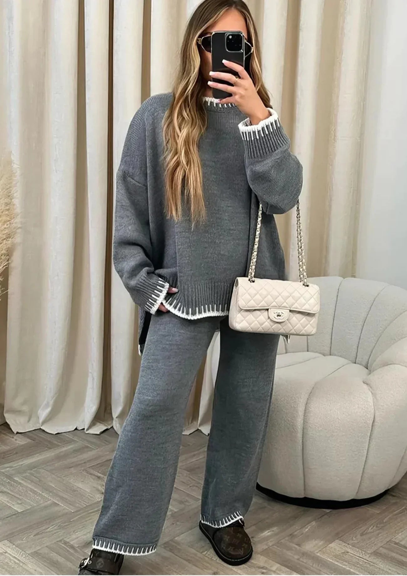 Ensemble Détente Femme - Set Maille Doux et Confortable