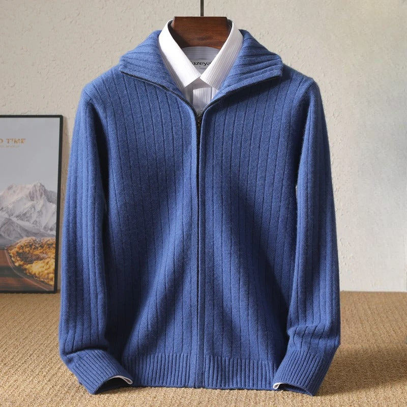 Pull D'hiver En Cachemire Tendance Pour Homme | Avec Fermeture Éclair