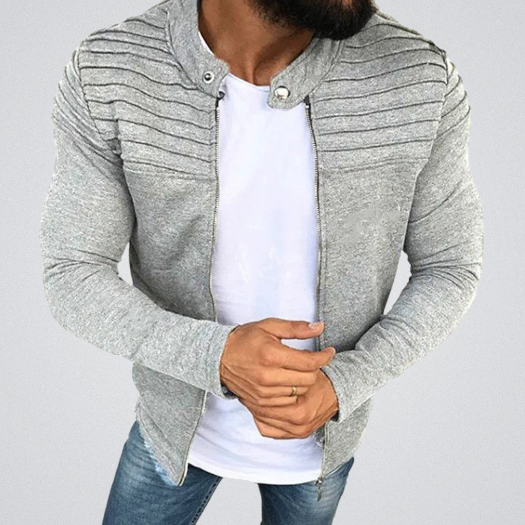 Veste Homme Élégante Taille Slim avec Épaules Rembourrées
