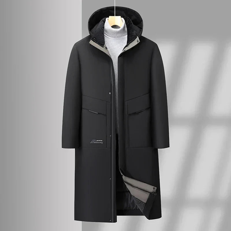 Parka Hiver Noir Homme Doublé Isolant - LuxeStyle