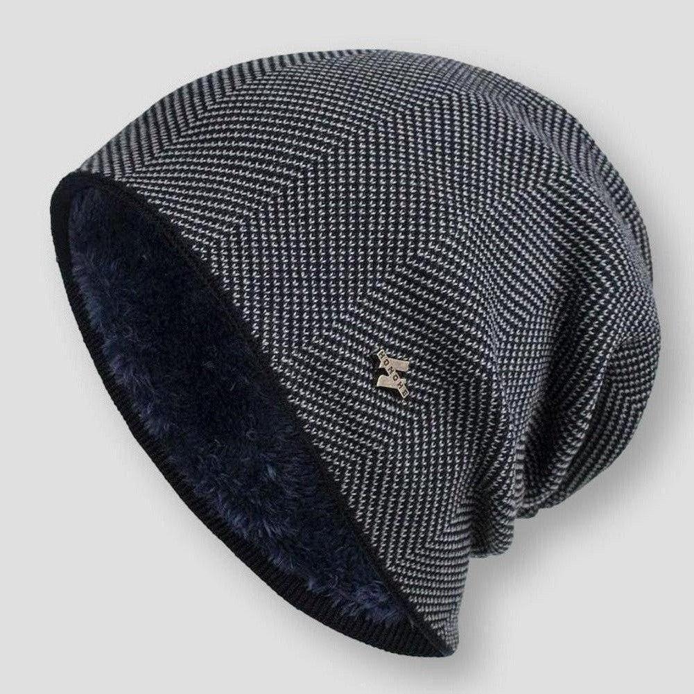 Casque en laine épais chaude hiver pour homme