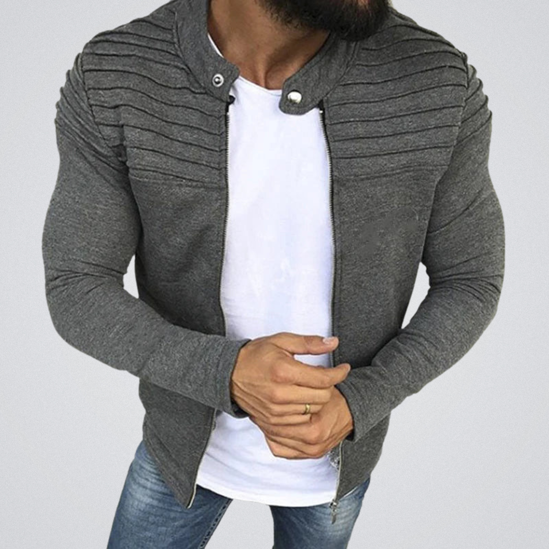 Veste Homme Élégante Taille Slim avec Épaules Rembourrées