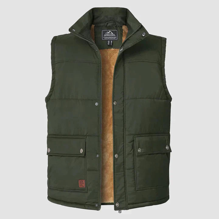 Gilet Homme Élégant - Veste Sans Manches Confortable avec Poches Utiles