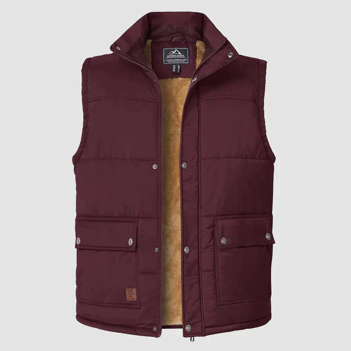 Gilet Homme Élégant - Veste Sans Manches Confortable avec Poches Utiles