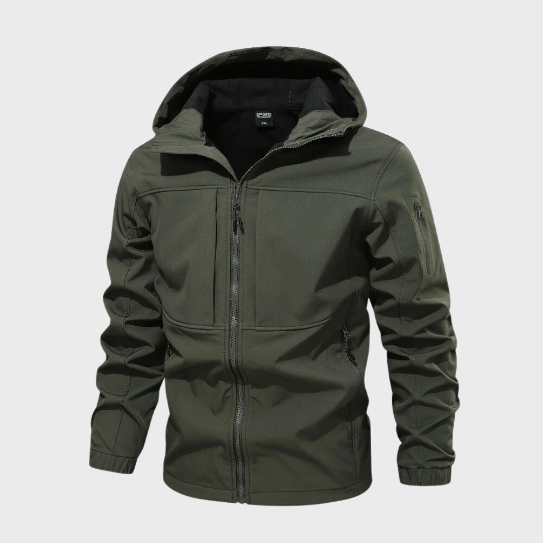 Veste Étanche Homme – Imperméable avec Capuche et Poches Cachées