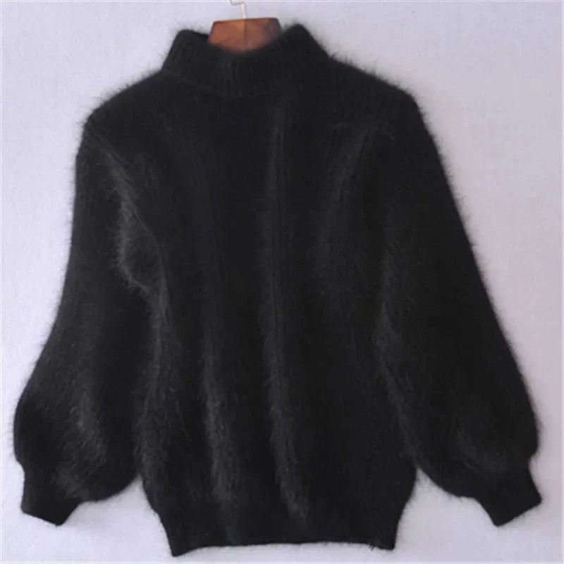 Pull Femme Doux en Cachemire Bleu Pastel