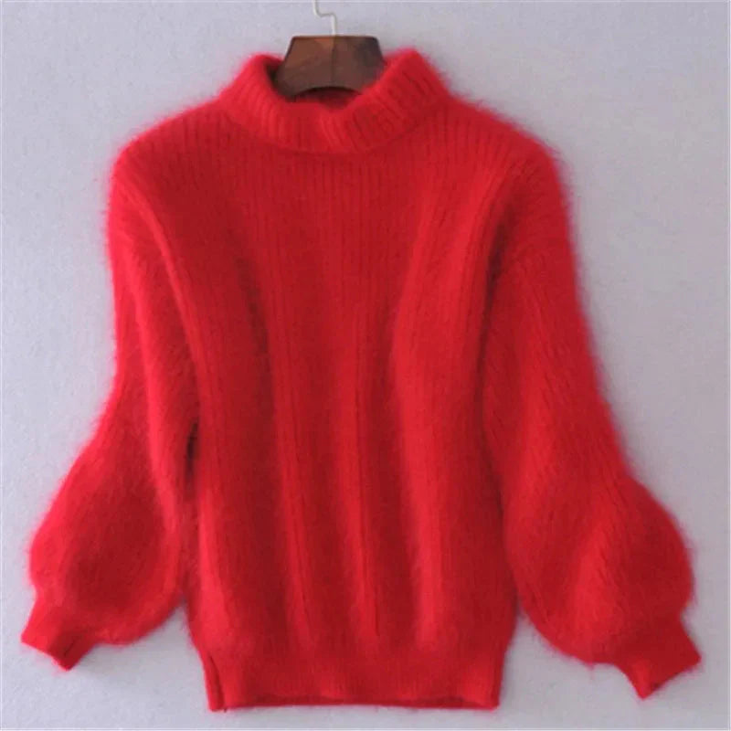 Pull Femme Doux en Cachemire Bleu Pastel