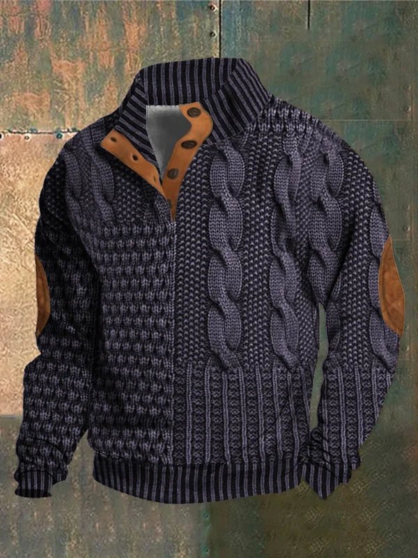 Pull Homme Chic Élégant - Tricot Doux et Confortable pour Hiver