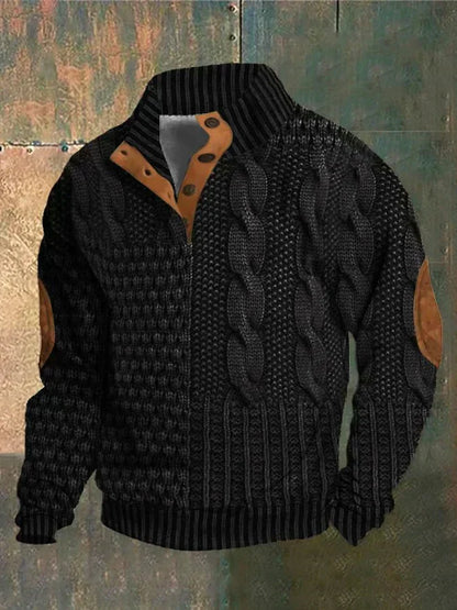Pull Homme Chic Élégant - Tricot Doux et Confortable pour Hiver