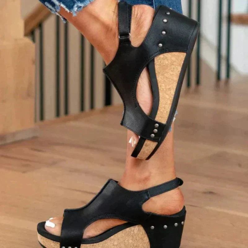 Sandales Chic à Bout Ouvert pour Femmes - LuxeStyle