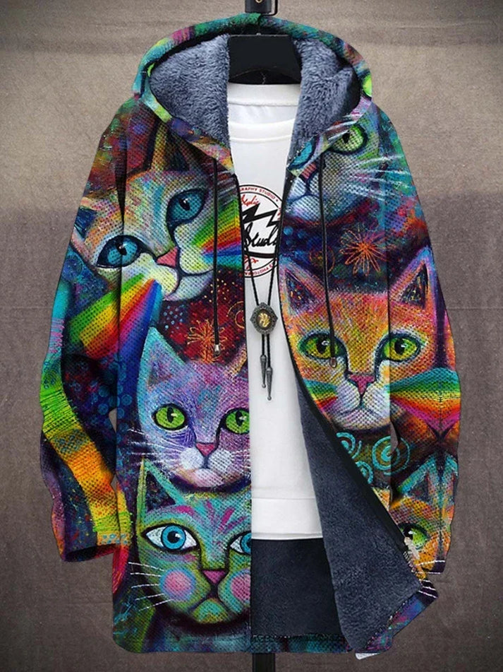 Veste zippée à capuche tendance streetwear