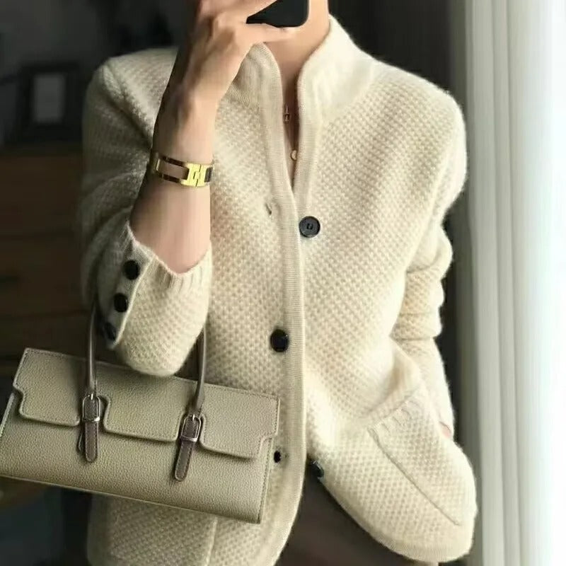 Veste Femme Tricotée - Coupe Élégante et Confortable pour Automne - LuxeStyle
