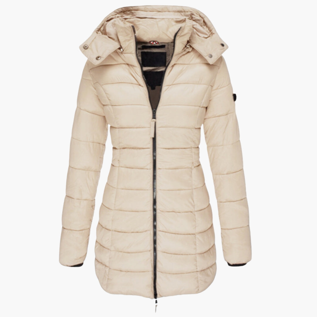 Veste hivernale féminine avec capuchon