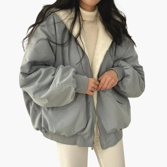 Parka femme hiver avec capuche et zip - LuxeStyle
