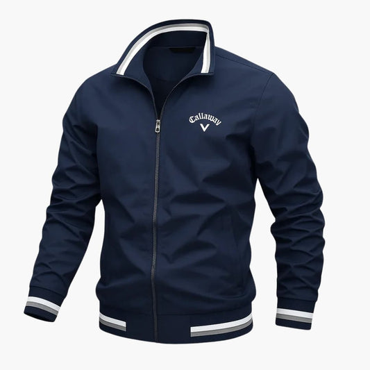 Veste Homme Zippée Élégante – Col Haut, Coupe Classique & Tissu Doux - LuxeStyle