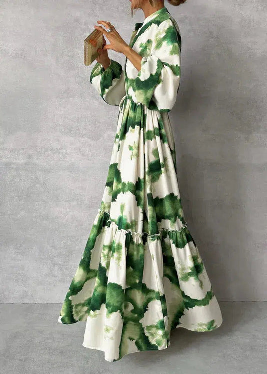 Robe de Soirée Élégante Verte pour Femme - LuxeStyle