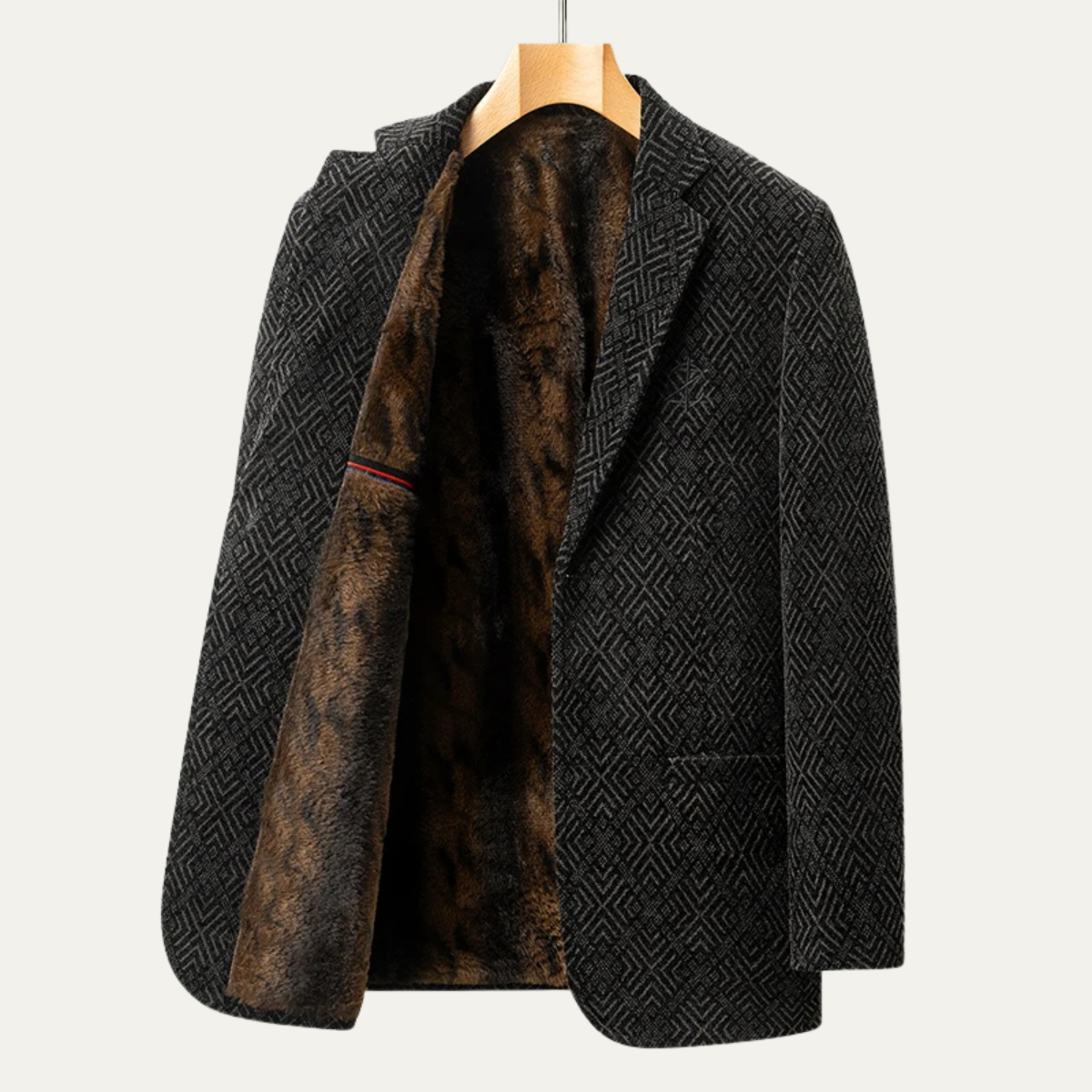 Blazer homme à texture diamant