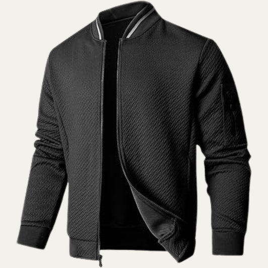 Blouson aviateur matelassé à losanges, coupe ajustée, pour homme