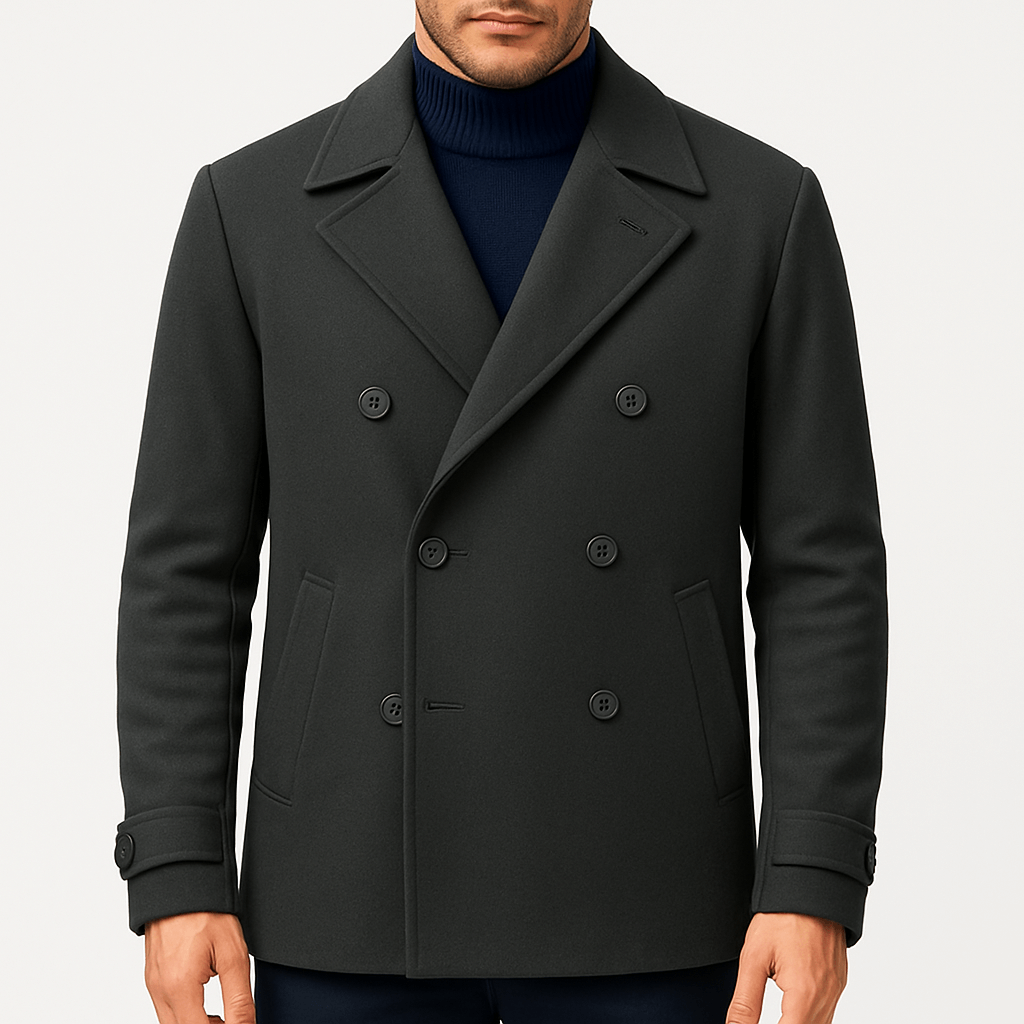 Caban classique en laine pour homme