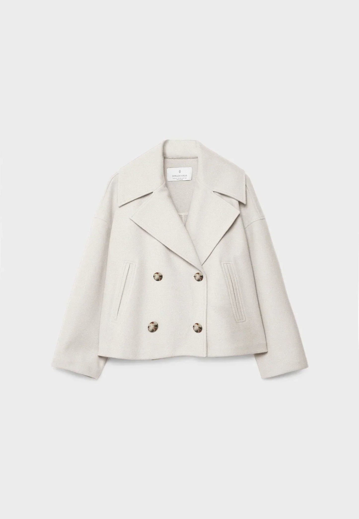 Caban court croisé pour femme