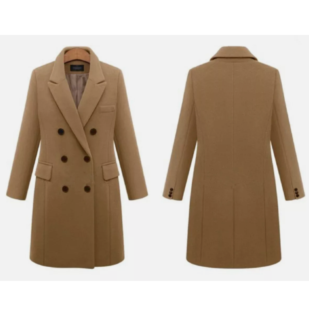 Caban court croisé pour femme