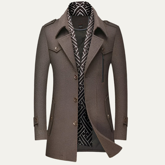 Caban court pour homme d'inspiration militaire