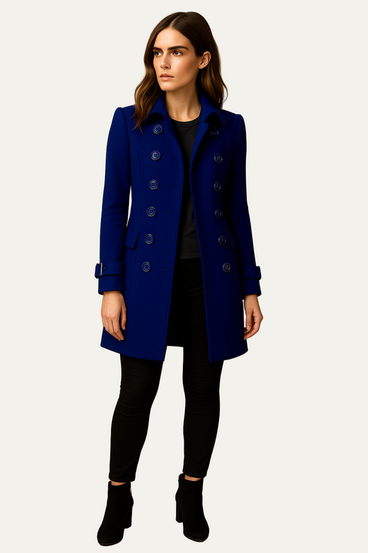 Caban élégant croisé pour femme