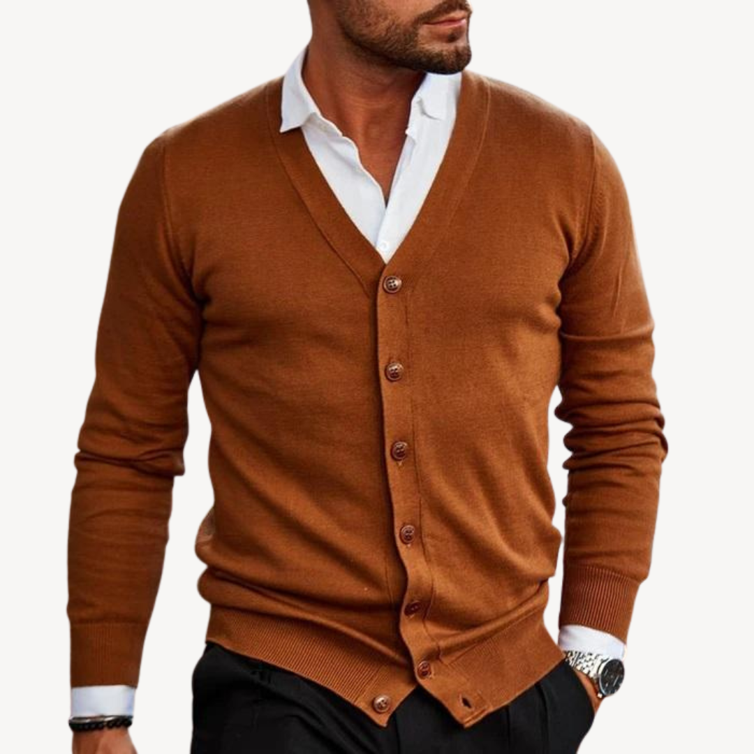 Cardigan classique à boutons pour homme