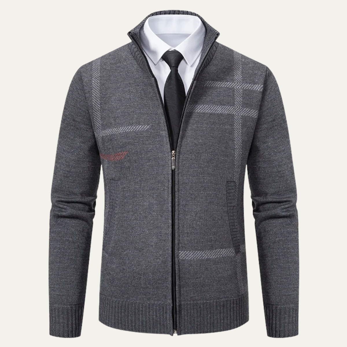 Cardigan géométrique moderne pour homme