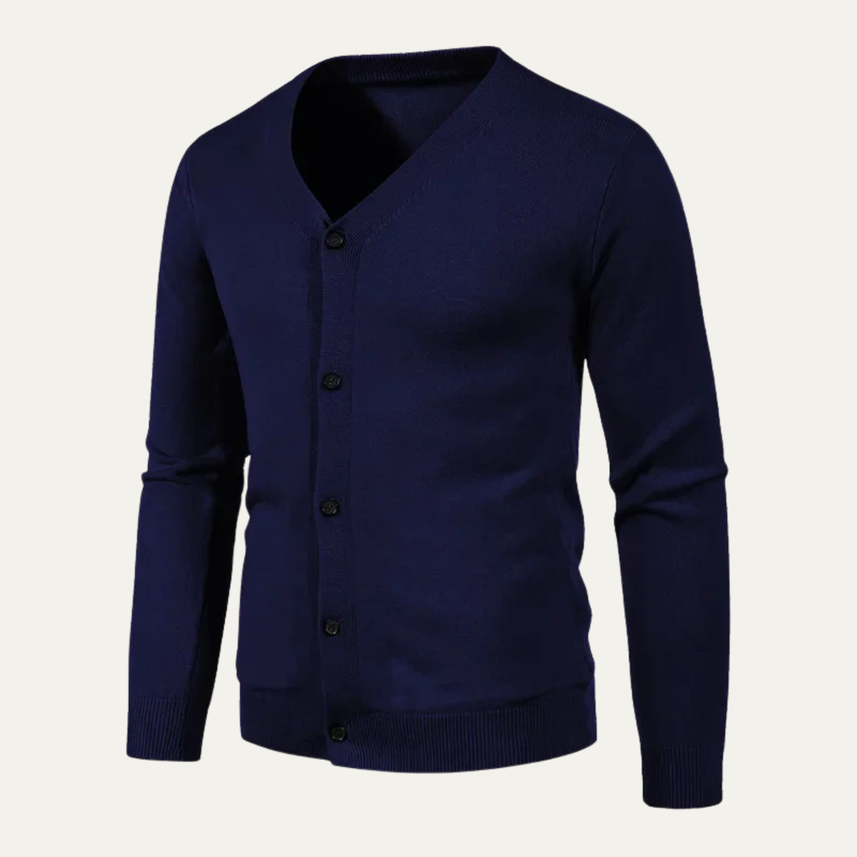 Cardigan homme slim à col en V et boutons