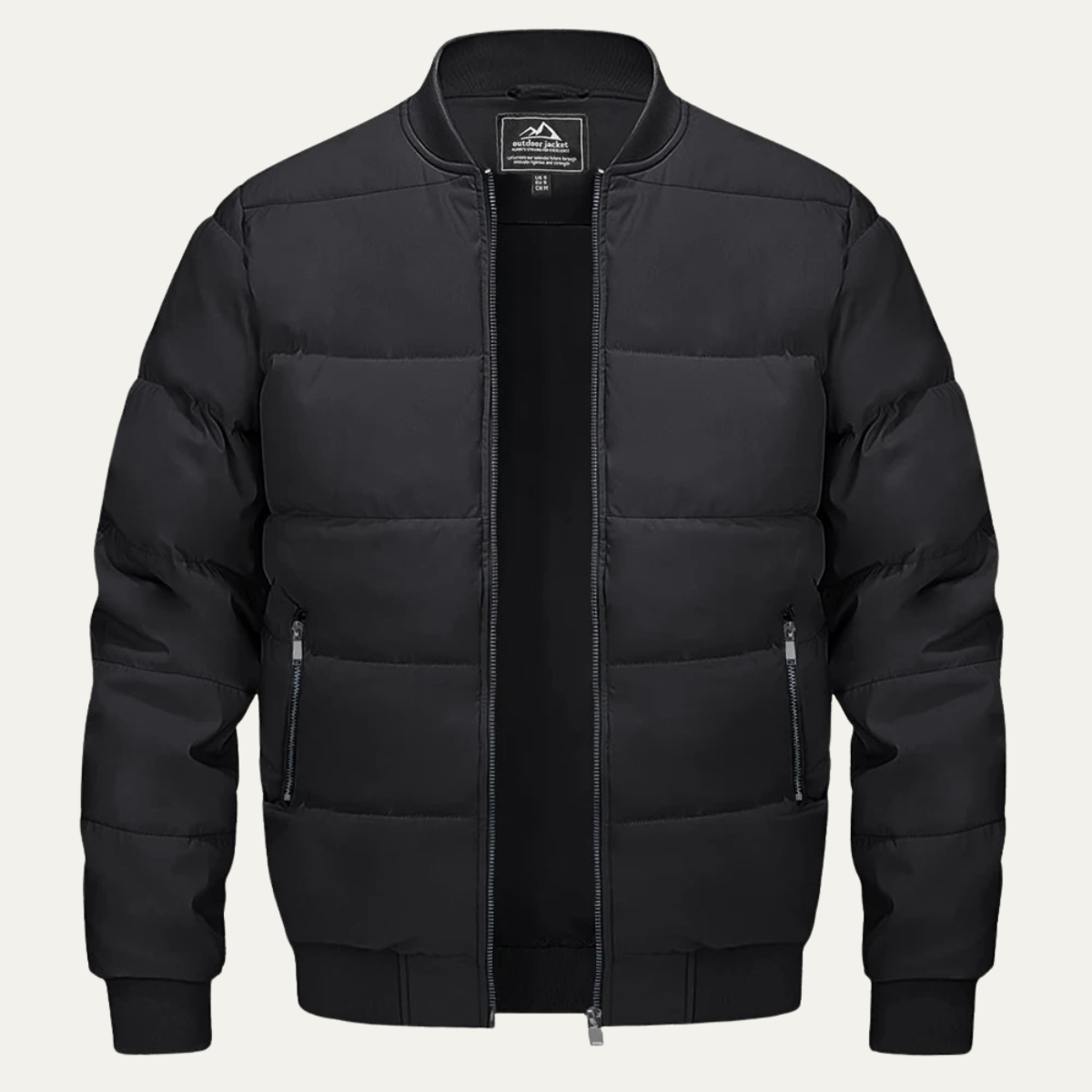 Doudoune bomber matelassée classique pour homme