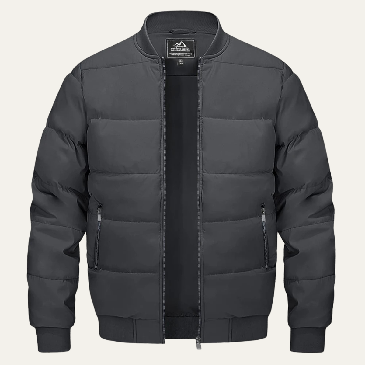Doudoune bomber matelassée classique pour homme