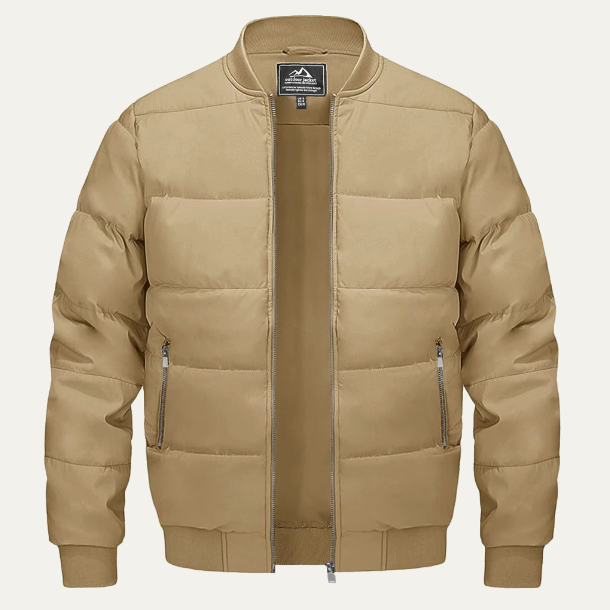Doudoune bomber matelassée classique pour homme