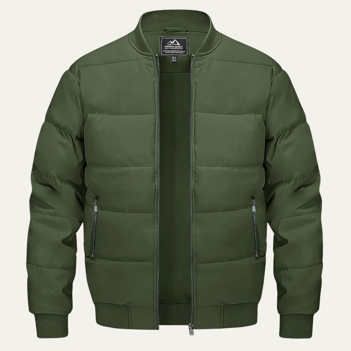 Doudoune bomber matelassée d'hiver pour homme