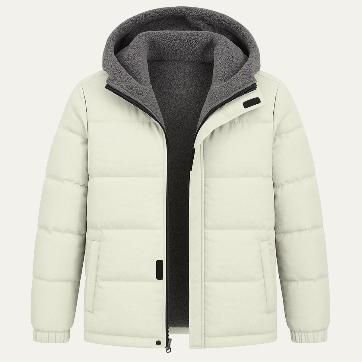 Doudoune chaude à capuche pour homme