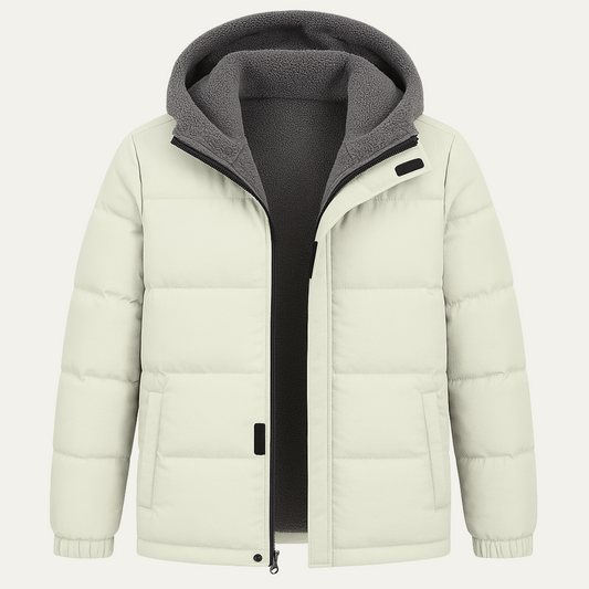 Doudoune chaude à capuche pour homme
