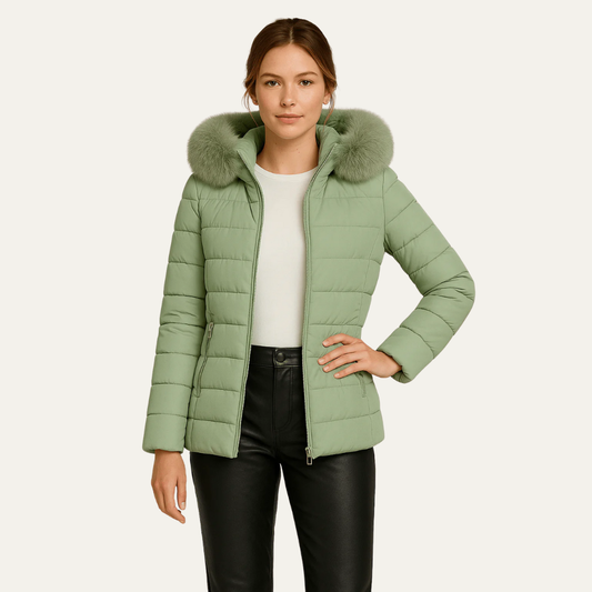 Doudoune élégante pour femme, longueur hanches