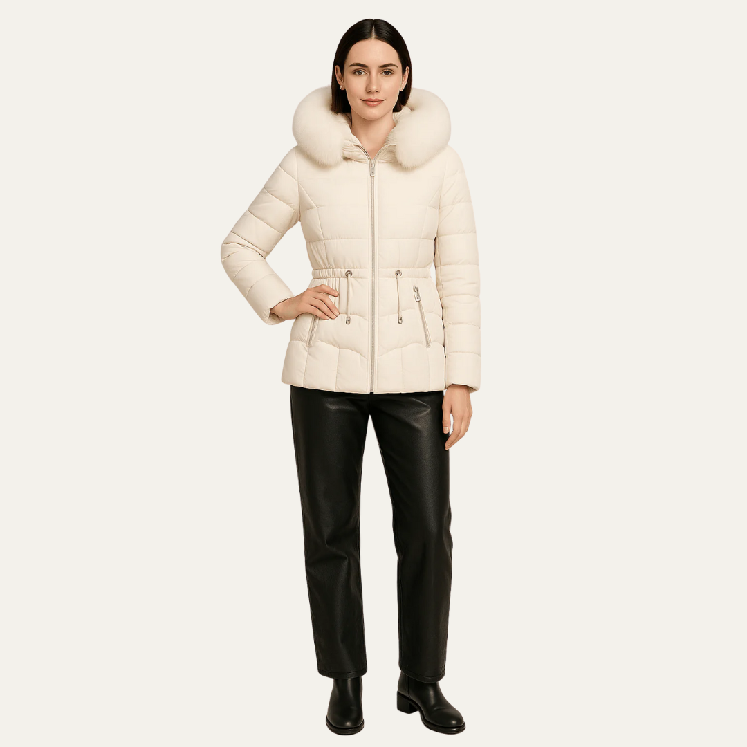 Doudoune élégante pour femme, longueur hanches
