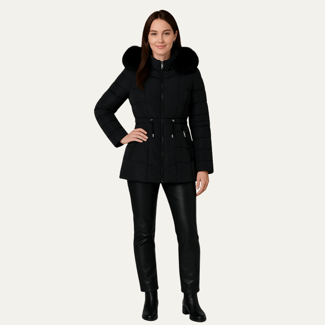 Doudoune élégante pour femme, longueur hanches