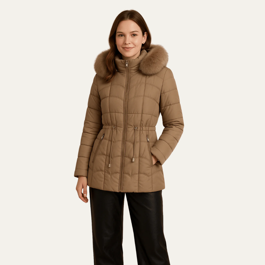 Doudoune élégante pour femme, longueur hanches